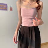 カップ付きキャミソール クロップド丈キャミソール ブラトップ | COCOMOMO | 詳細画像15 