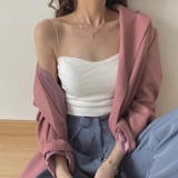 カップ付きキャミソール クロップド丈キャミソール ブラトップ | COCOMOMO | 詳細画像2 