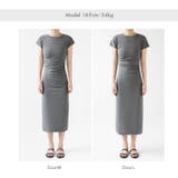 【美シルエット】 ウエストギャザーワンピース Tシャツワンピース | COCOMOMO | 詳細画像46 