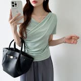 オフショル ドレープネックトップス 夏トップス | COCOMOMO | 詳細画像6 