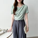 オフショル ドレープネックトップス 夏トップス | COCOMOMO | 詳細画像7 