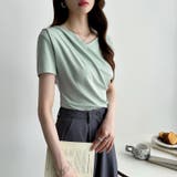 オフショル ドレープネックトップス 夏トップス | COCOMOMO | 詳細画像8 