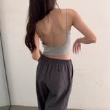 バックオープン カップ付きキャミソール ショート丈 | COCOMOMO | 詳細画像14 