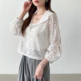 パネルレースシアーブルゾン レースパーカー ショート丈 | COCOMOMO | 詳細画像13 