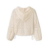 パネルレースシアーブルゾン レースパーカー ショート丈 | COCOMOMO | 詳細画像27 