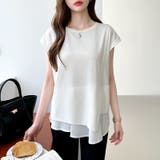 バックプリーツ Tシャツ フレンチスリーブ | COCOMOMO | 詳細画像7