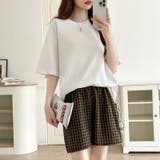 ギンガムチェックパンツ ショートパンツ ルームウェア | COCOMOMO | 詳細画像17 