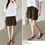 ギンガムチェックパンツ ショートパンツ ルームウェア | COCOMOMO | 詳細画像18 