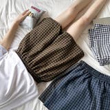 ギンガムチェックパンツ ショートパンツ ルームウェア | COCOMOMO | 詳細画像21 