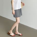 ギンガムチェックパンツ ショートパンツ ルームウェア | COCOMOMO | 詳細画像3 