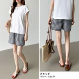ギンガムチェックパンツ ショートパンツ ルームウェア | COCOMOMO | 詳細画像4 