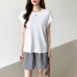 ギンガムチェックパンツ ショートパンツ ルームウェア | COCOMOMO | 詳細画像5 