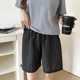 ギンガムチェックパンツ ショートパンツ ルームウェア | COCOMOMO | 詳細画像8 