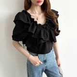 フリルブラウス オフショルダー 夏トップス | COCOMOMO | 詳細画像28