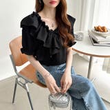 フリルブラウス オフショルダー 夏トップス | COCOMOMO | 詳細画像32