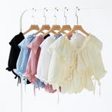 フリルブラウス オフショルダー 夏トップス | COCOMOMO | 詳細画像33