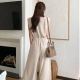 セットアップ夏 ノースリーブシャツ ワイドパンツ | COCOMOMO | 詳細画像11