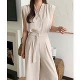 セットアップ夏 ノースリーブシャツ ワイドパンツ | COCOMOMO | 詳細画像3