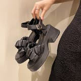 クロスベルト厚底ヒールサンダル サンダル 厚底 | COCOMOMO | 詳細画像11 