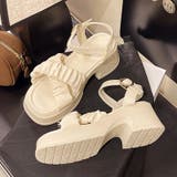 クロスベルト厚底ヒールサンダル サンダル 厚底 | COCOMOMO | 詳細画像4 