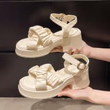 クロスベルト厚底ヒールサンダル サンダル 厚底 | COCOMOMO | 詳細画像7 