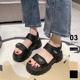 ブラック | スポーツサンダル 厚底サンダル サンダル | COCOMOMO