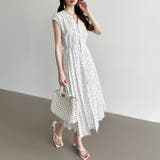 フレンチスリーブワンピース 夏ワンピース 総柄ワンピース | COCOMOMO | 詳細画像26