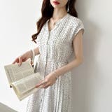 フレンチスリーブワンピース 夏ワンピース 総柄ワンピース | COCOMOMO | 詳細画像27