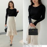 リブニット パフショルダーニット 長袖ニット | COCOMOMO | 詳細画像23 