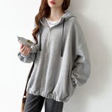 裏起毛バックロゴパーカー 裏起毛 オーバーサイズパーカー | COCOMOMO | 詳細画像42