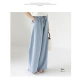 レディース ワイドパンツ ウェストゴム 夏パンツ リラックス | COCOMOMO | 詳細画像8