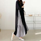 7分袖 Tシャツワンピース ギンガムチェック柄 | COCOMOMO | 詳細画像8 