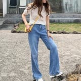 サマーニット 半袖 花柄 透け感 涼しい ニット 薄手 デート フェミニン | COCOMOMO | 詳細画像11 