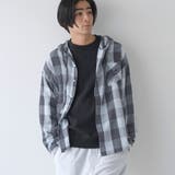 【WEB限定】POLO BCS（ポロ ビーシーエス）ガーゼチェックシャツパーカー | coen【men】 | 詳細画像1 