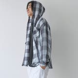 【WEB限定】POLO BCS（ポロ ビーシーエス）ガーゼチェックシャツパーカー | coen【men】 | 詳細画像12 