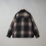 【WEB限定】POLO BCS 起毛シャギーチェックCPOシャツ（BLACK） | coen【men】 | 詳細画像2 