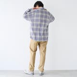 楽はおりオンブレチェックシャツ【ストレッチ、防シワ】 | coen【men】 | 詳細画像4 