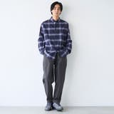 楽はおりオンブレチェックシャツ【ストレッチ、防シワ】 | coen【men】 | 詳細画像8 