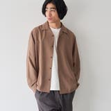 MD.BROWN | 【通気性、UVカット】リラックスオータム無地シャツ | coen【men】