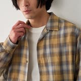 【通気性】リラックスオータムチェック長袖シャツ | coen【men】 | 詳細画像11 