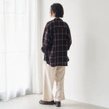 【通気性】リラックスオータムチェック長袖シャツ | coen【men】 | 詳細画像13 