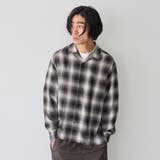 【通気性】リラックスオータムチェック長袖シャツ | coen【men】 | 詳細画像2 