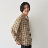 【通気性】リラックスオータムチェック長袖シャツ | coen【men】 | 詳細画像9 