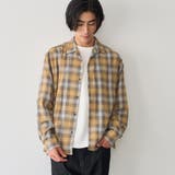 BEIGE | 【通気性】リラックスオータムチェック長袖シャツ | coen【men】
