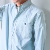 ベア刺繍 ベーシックハイカウントオックスフォード ボタンダウンシャツ | coen【men】 | 詳細画像17 