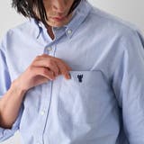 ベア刺繍 ベーシックハイカウントオックスフォード ボタンダウンシャツ | coen【men】 | 詳細画像25 