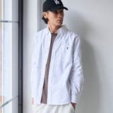 WHITE | ベア刺繍 ベーシックハイカウントオックスフォード ボタンダウンシャツ | coen【men】