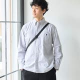 DK.GRAY | ベア刺繍 ベーシックハイカウントオックスフォード ボタンダウンシャツ | coen【men】