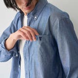 ワンポイントベア刺繍 ボタンダウンシャンブレーシャツ | coen【men】 | 詳細画像8