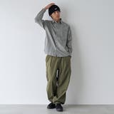 小柄チェックコットン長袖シャツ | coen【men】 | 詳細画像2 